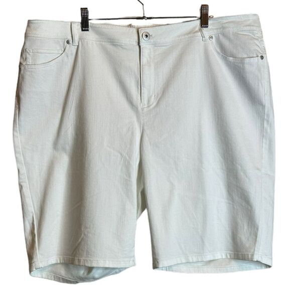 NWT J. Jill Denim White Shorts size 24 - Picture 1 of 6